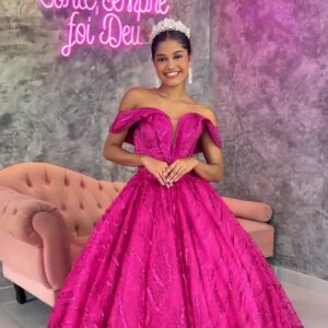 Vestidos de Debutante Princesa da Disney: Pink 2 em 1